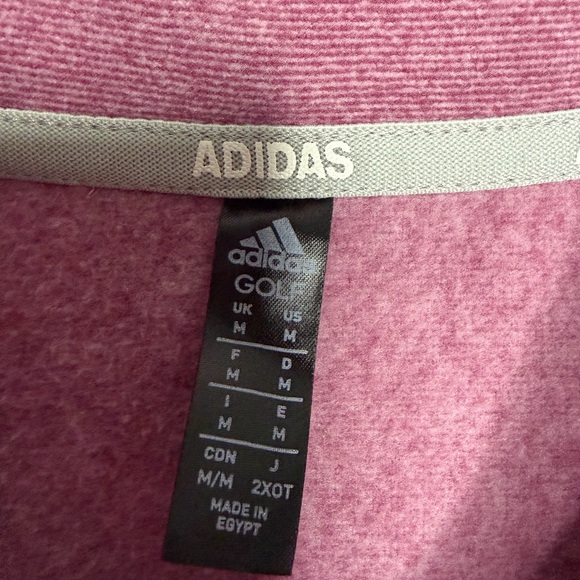 Adidas Pink Mauve Full Zip Fleece size Medium – High Collar, Soft Lining - Picture 2 of 5
